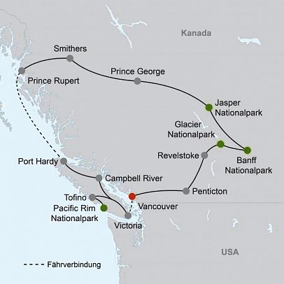 Klassisches Westkanada (12 Nächte)