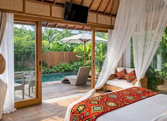 Kappa Senses Zanzibar - Wohnbeispiel One Bedroom Pool Villa (Zimmercodierung VB1)