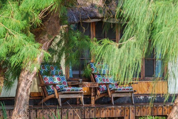 Saadani Safari (2 Nächte) - Terrasse, Maridadi Suite