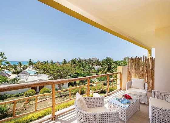 Gold Zanzibar Beach House & Spa - Beispiel Terrasse (Zimmercodierung UDM)