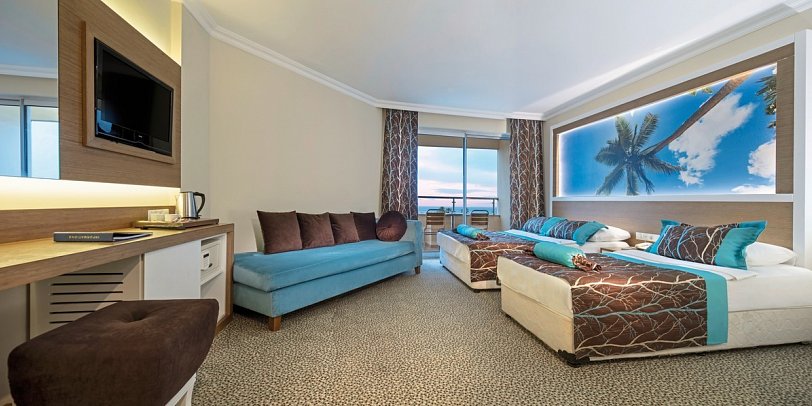 Saphir Hotel & Villas - Wohnbeispiel Doppelzimmer Meerblick (Zimmercodierungen DBM & DCM)