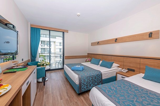 Meryan - Wohnbeispiel Doppelzimmer seitl. Meerblick (Zimmercodierungen DBN & DCN)