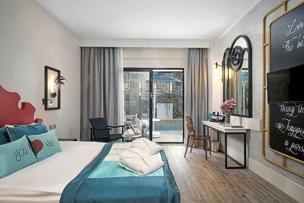 Seaden Valentine Resort & Spa - Adults Only +16 - Wohnbeispiel Doppelzimmer Swim Up (Zimmercodierung DBQ)