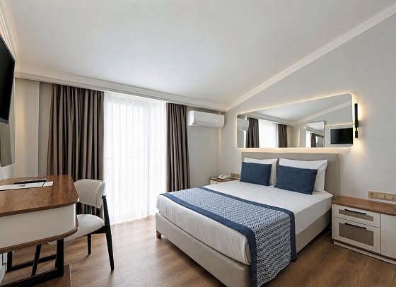 Q Ella Beach Hotel - Wohnbeispiel Doppelzimmer Dachgeschoss (Zimmercodierung DE2)