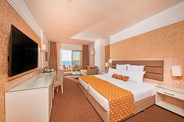 Alua Sunny Beach Resort & Spa - Wohnbeispiel Doppelzimmer Deluxe Direkter Meerblick (Zimmercodierung DD1)