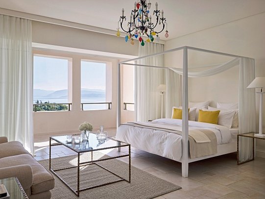 Grecotel Eva Palace - Wohnbeispiel Bungalow Junior Suite Sea View (Zimmercodierung BBM)