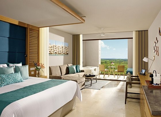 Dreams Playa Mujeres Golf & Spa Resort - Wohnbeispiel Juniorsuite Gardenview (Zimmercodierung JBG)