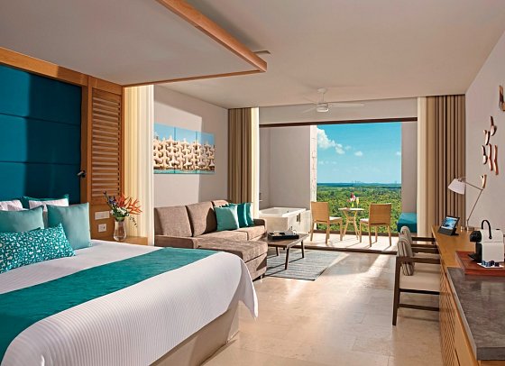 Dreams Playa Mujeres Golf & Spa Resort - Wohnbeispiel Juniorsuite Gardenview (Zimmercodierung JBG)