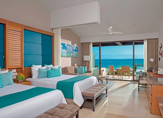 Dreams Playa Mujeres Golf & Spa Resort - Wohnbeispiel Preferred Club Juniorsuite Oceanview (Zimmercodierung J2M)