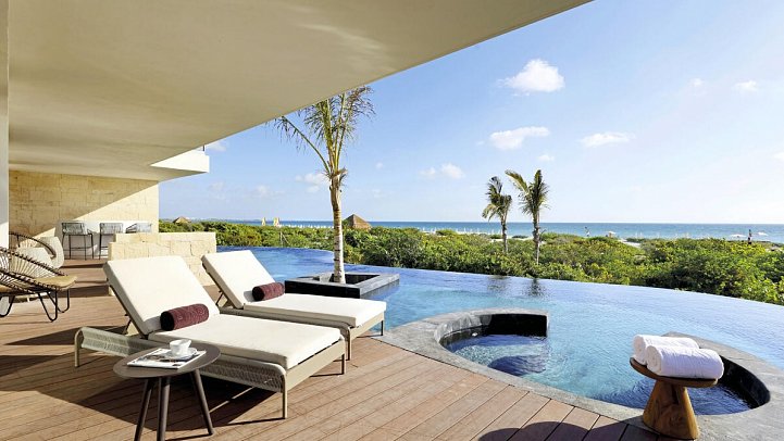 Grand Palladium Select Costa Mujeres - Wohnbeispiel Juniorsuite Pool Access (Zimmercodierung J2P)