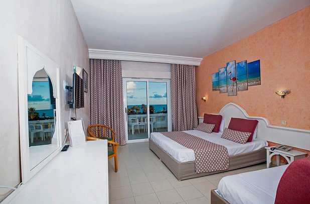 Djerba Castille - Wohnbeispiel Doppelzimmer Meerblick (Zimmercodierungen DBM & DCM)