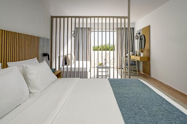 Mare Village - Wohnbeispiel Doppelzimmer Gartenblick (Zimmercodierung DBG)