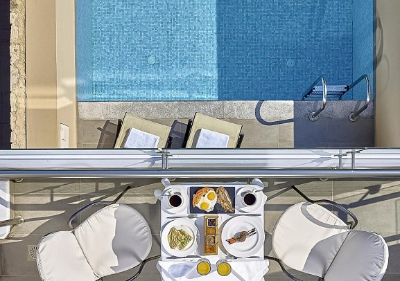 Castello Boutique Resort & Spa - Wohnbeispiel Doppeöuimmer Siperopr Poolblick (Zimmercodierung DSP)