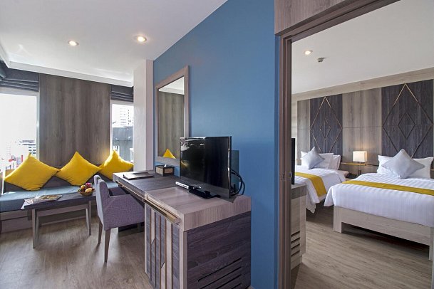 Andakira Hotel Patong - Wohnbeispiel Family Suite (Zimmercodierung WI1)