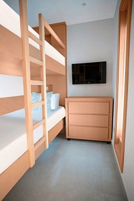 Amwaj Beach Club Abu Soma - Wohnbeispiel Familienzimmer Poolblick (Zimmercodierung F1P)