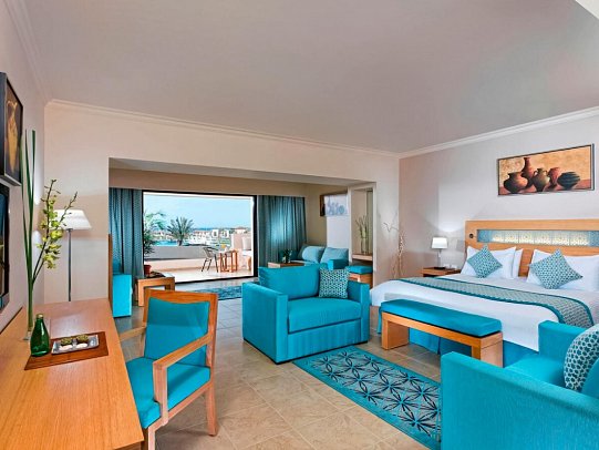 Mövenpick Waterpark Resort & Spa Soma Bay - Wohnbeispiel Doppelzimmer Deluxe Poolblick (Zimmercodierung DDP)