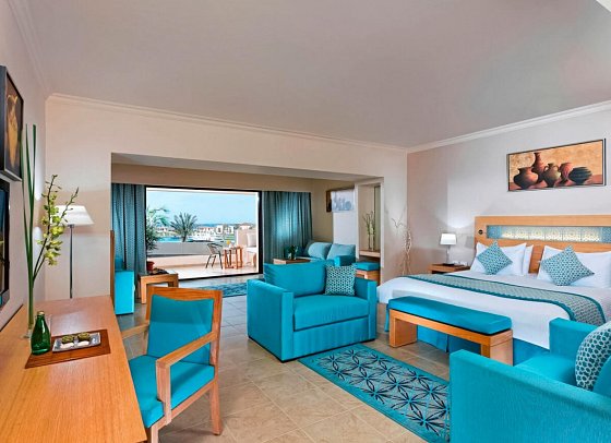 Mövenpick Waterpark Resort & Spa Soma Bay - Wohnbeispiel Doppelzimmer Deluxe Poolblick (Zimmercodierung DDP)