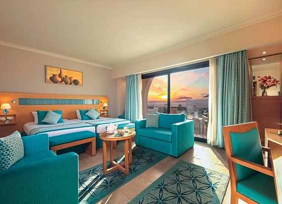 Mövenpick Waterpark Resort & Spa Soma Bay - Wohnbeispiel Doppelzimmer Deluxe Poolblick (Zimmercodierung DDP)