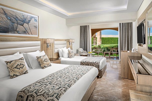 Beach Albatros Resort - Wohnbeispiel Bungalow Gartenblick (Zimmercodierungen B1G, BCG, BFG & EFG)