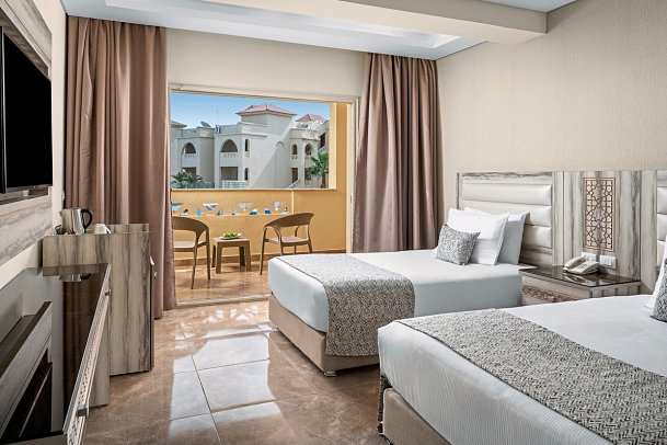 Pickalbatros Aqua Blu Resort Hurghada - Wohnbeispiel Doppelzimmer Poolblick (Zimmercodierungen D1P & DCP)