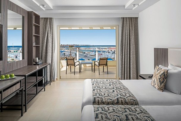 Albatros Makadi Resort - Wohnbeispiel Doppelzimmer Deluxe Meerblick (Zimmercodierungen DDM & DCM)