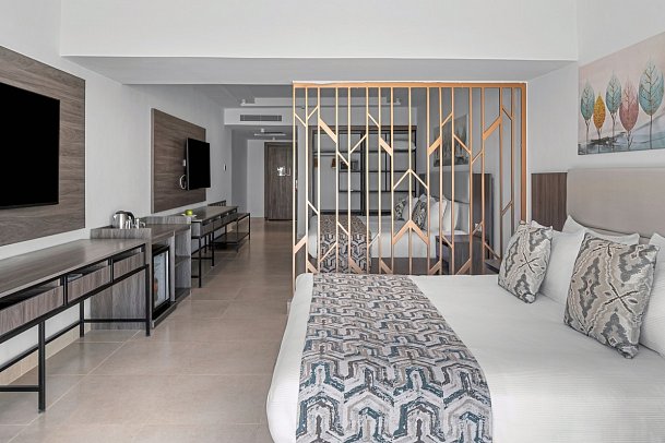 Albatros Makadi Resort - Wohnbeispiel Familienzimmer Deluxe Beachfront (Zimmercodierung FD1)