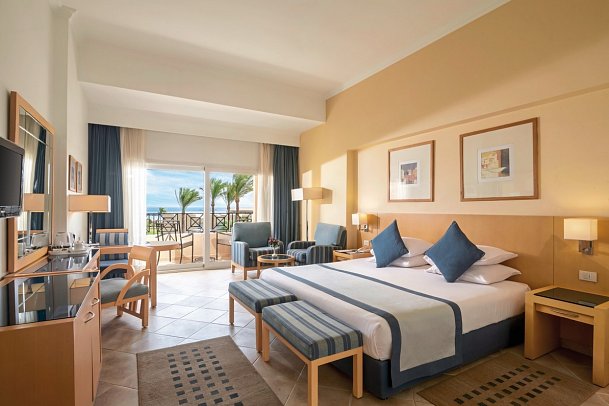 Cleopatra Luxury Resort Makadi Bay - Wohnbeispiel Doppelzimmer Meerblick (Zimmercodierungen D7M & DCM)