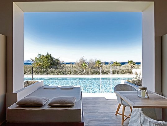 Sentido Pelagos Suites & Spa - Wohnbeispiel Juniorsuite Swim-Up (Zimmercodierung J1Q)