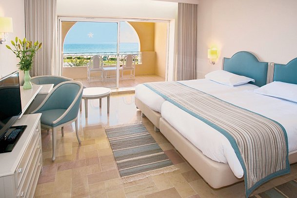 Iberostar Waves Averroes - Wohnbeispiel Doppelzimmer Meerblick (Zimmercodierungen DBM, D1M, D2M, D3M, DBC & D1C)