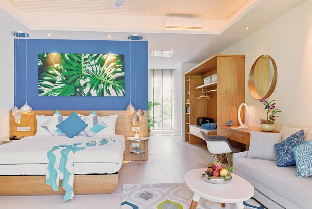 Kandima Maldives - Wohnbeispiel Sky Studio (Zimmercodierungen SG1, SP1 & SG7)