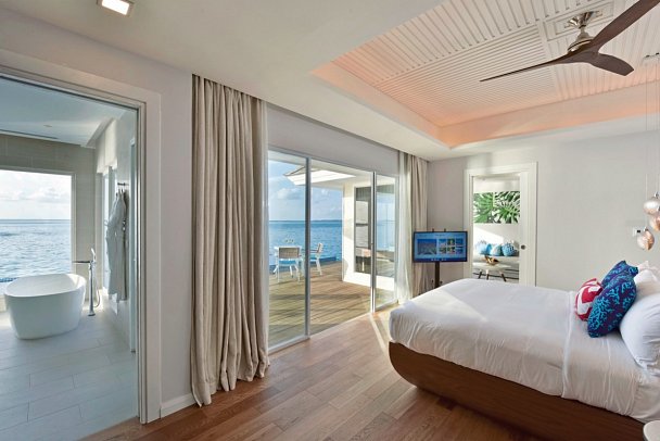 Kandima Maldives - Wohnbeispiel Aqua Villa (Zimmercodierungen VX1 & VX7)