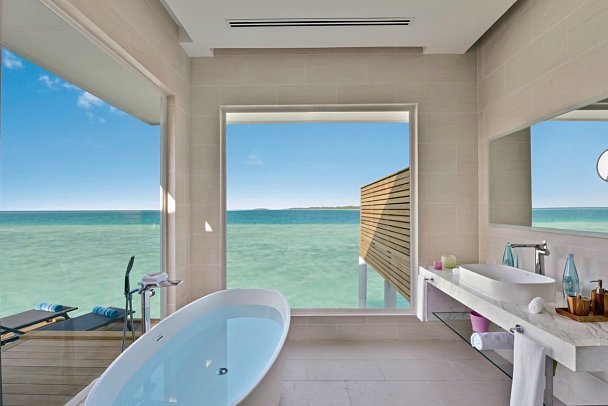 Kandima Maldives - Beispiel Bad Aqua Villa (Zimmercodierungen VX1 & VX7)