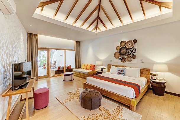 Cinnamon Dhonveli Maldives - Wohnbeispiel Junior Beach Suite (Zimmercodierung JB1)