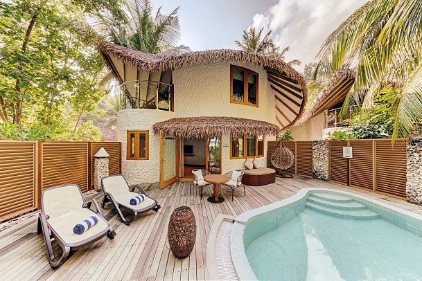 Cinnamon Dhonveli Maldives - Wohnbeispiel Beach Suite with Pool (Zimmercodierung WB1)