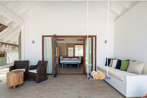 Cocoon Maldives - Wohnbeispiel Beach Suite (Zimmercodierungen WB1 & WB2)