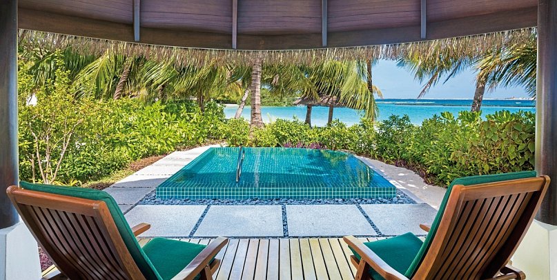 Sheraton Maldives Full Moon Resort & Spa - Wohnbeispiel Cottage with Pool (Zimmercodierung BQ1)