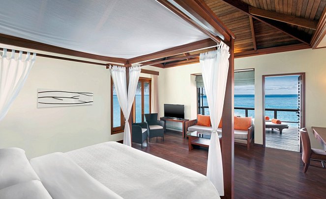 Sheraton Maldives Full Moon Resort & Spa - Wohnbeispiel Overwater Villa (Zimmercodierung VX1)