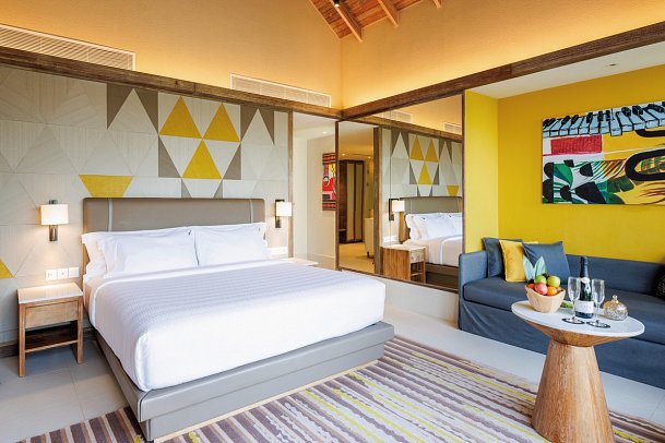 Hard Rock Hotel Maldives - Wohnbeispiel Gold Beach Pool Villa (Zimmercodierung VB2)