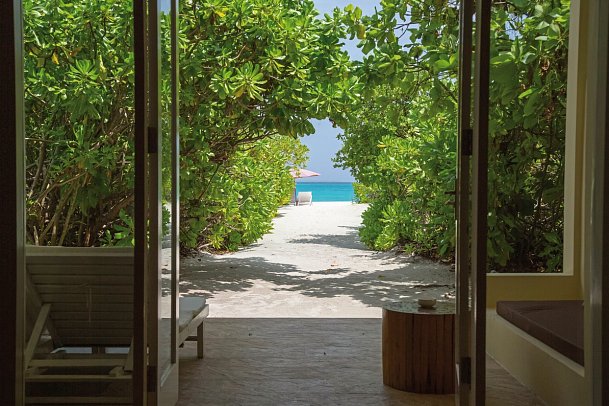 Hondaafushi Island Resort - Wohnbeispiel Deluxe Beach Bungalow (Zimmercodierung BB2)