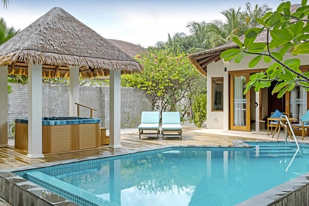 Furaveri Island Resort & Spa - Wohnbeispiel Beach Pool Villa with Jacuzzi (Zimmercodierung VB4)