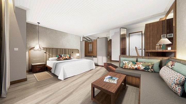 Shandrani Beachcomber Resort & Spa - Wohnbeispiel Tropical/Tropical Groundfloor (Zimmercodierungen US1, UC1, US7, UX8, UH1, US2, UCG, UH4, US4 & UH6)