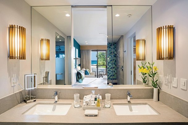 Dreams Natura Resort & Spa - Badbeispiel (Zimmercodierungen UP1, J1G, J9M, J5M & JBQ)