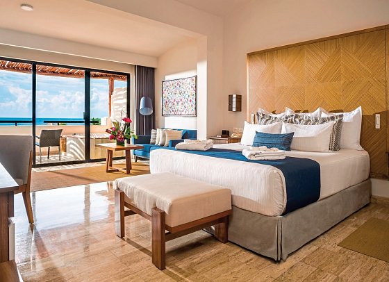 Dreams Sapphire Resort & Spa - Wohnbeispiel Preferred Club Juniorsuite Oceanfront (Zimmercodierung JL1)