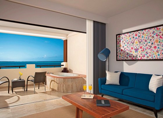 Dreams Sapphire Resort & Spa - Wohnbeispiel Preferred Club Juniorsuite Oceanfront (Zimmercodierung JMO)