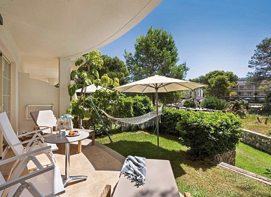 VIVA Cala Mesquida Suites & Spa Adults Only 16+ - Wohnbeispiel Juniorsuite mit privatem Garten (Zimmercodierung JB2)