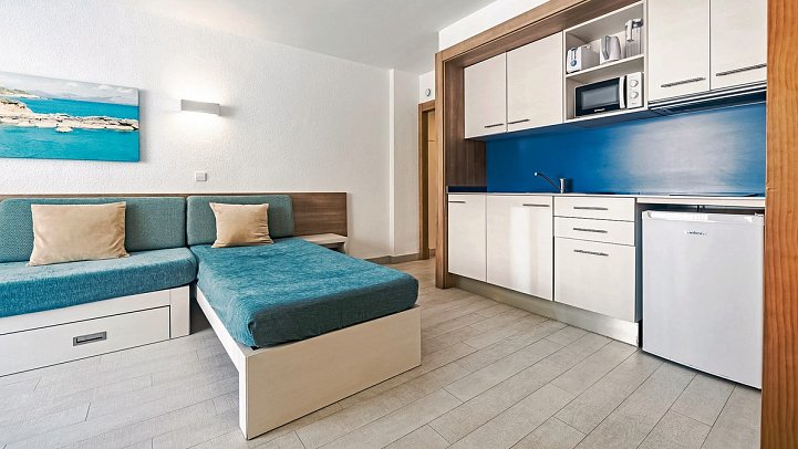 Globales Verdemar - Wohnbeispiel Appartement 1 Schlafzimmer (Zimmercodierung AB1)