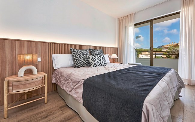 Flacalco - Wohnbeispiel Appartement 1 Schlafzimmer (Zimmercodierung AB1)