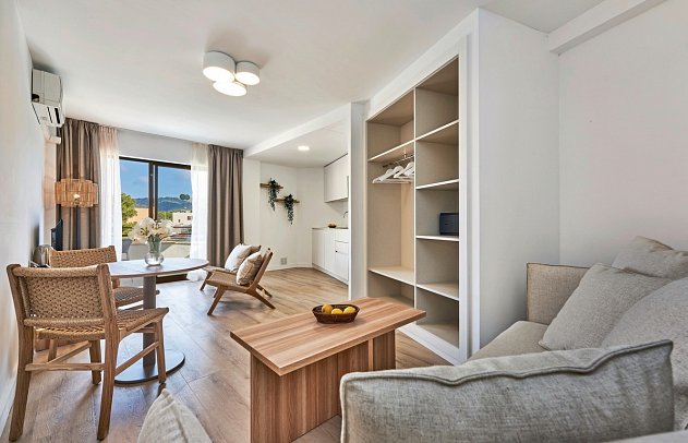 Flacalco - Wohnbeispiel Appartement 1 Schlafzimmer (Zimmercodierung AB1)