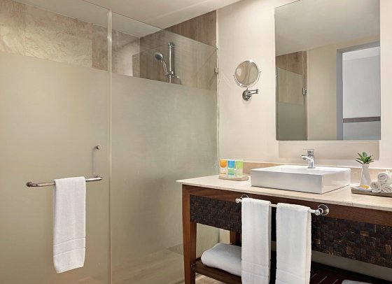 Sunscape Coco Punta Cana - Beispiel Bad Sun Club Junior Suite (Zimmercodierungen DLG, JL1, DLQ, JL2 & WLQ)