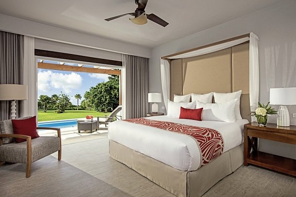 Dreams Dominicus La Romana - Wohnbeispiel Preferred Club Suite Swim Up (Zimmercodierung WBQ)